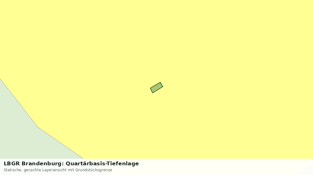 Statische Kartenansicht: LBGR Brandenburg: Quartärbasis-Tiefenlage