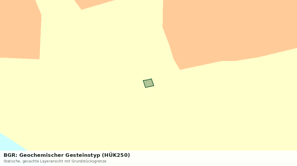 Statische Kartenansicht: BGR: Geochemischer Gesteinstyp (HÜK250)