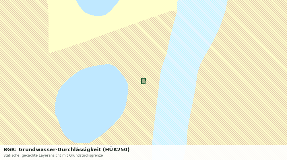 Statische Kartenansicht: BGR: Grundwasser-Durchlässigkeit (HÜK250)