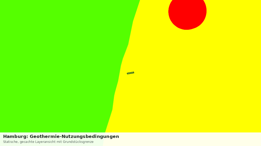 Statische Kartenansicht: Hamburg: Geothermie-Nutzungsbedingungen