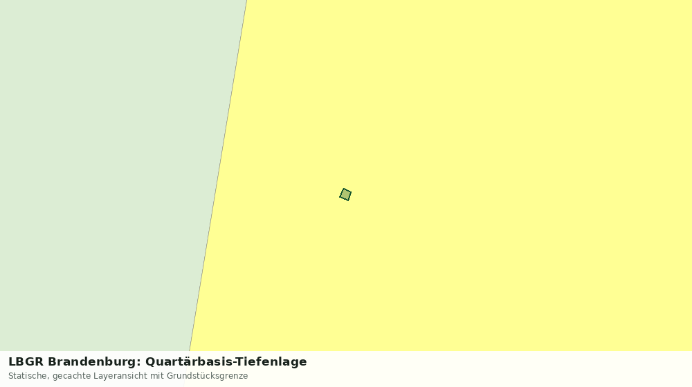 Statische Kartenansicht: LBGR Brandenburg: Quartärbasis-Tiefenlage
