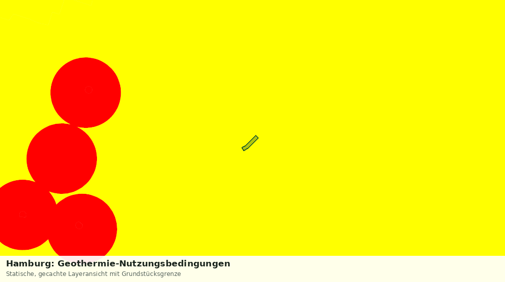Statische Kartenansicht: Hamburg: Geothermie-Nutzungsbedingungen