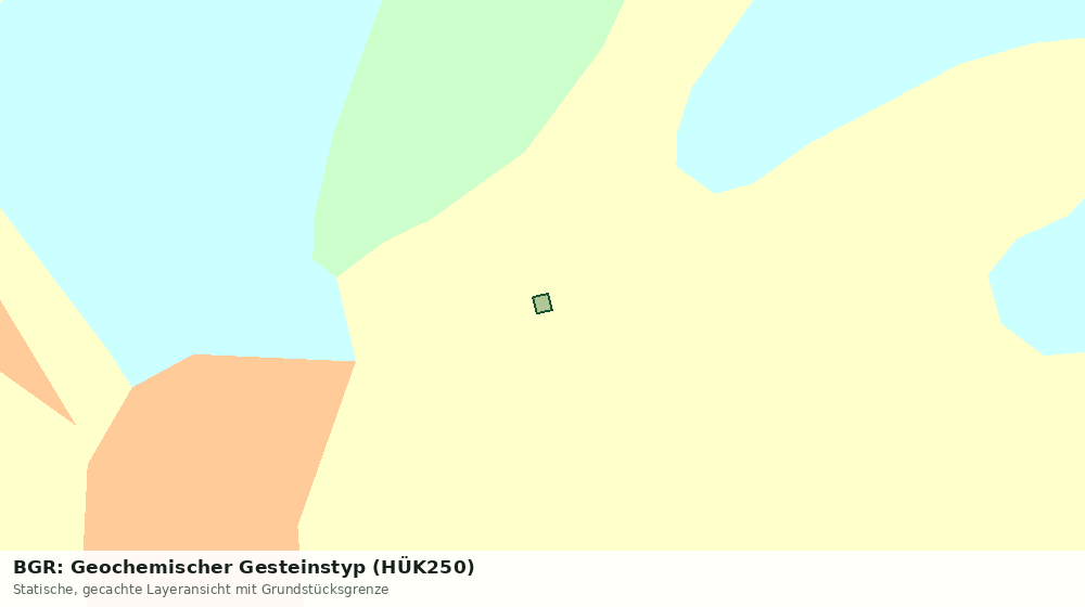 Statische Kartenansicht: BGR: Geochemischer Gesteinstyp (HÜK250)
