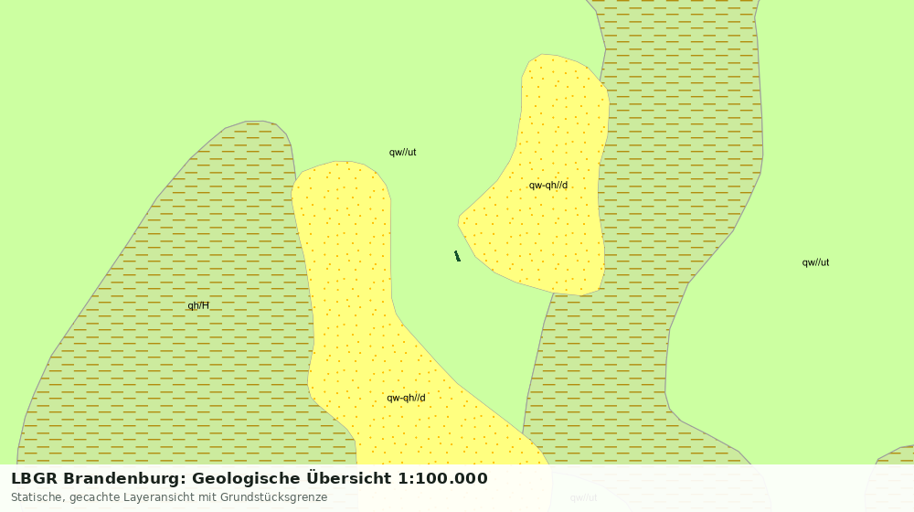 Statische Kartenansicht: LBGR Brandenburg: Geologische Übersicht 1:100.000
