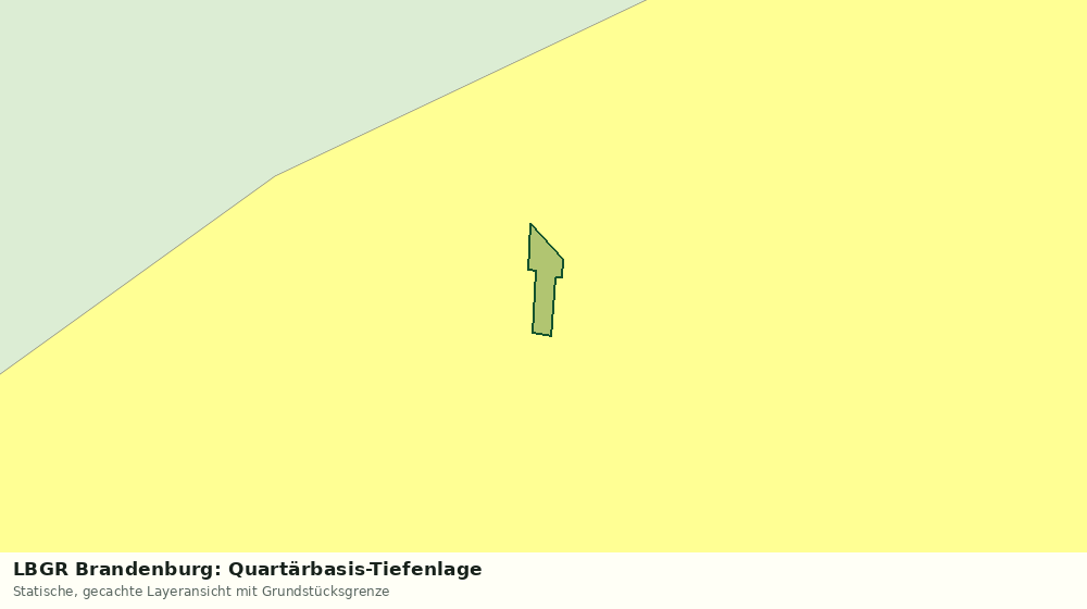 Statische Kartenansicht: LBGR Brandenburg: Quartärbasis-Tiefenlage
