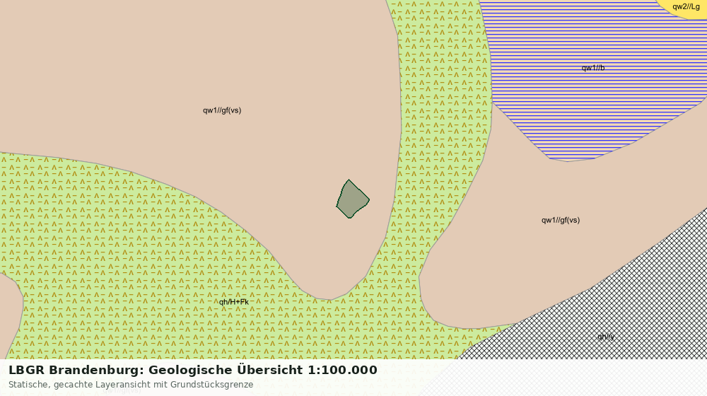 Statische Kartenansicht: LBGR Brandenburg: Geologische Übersicht 1:100.000