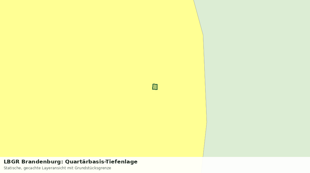 Statische Kartenansicht: LBGR Brandenburg: Quartärbasis-Tiefenlage