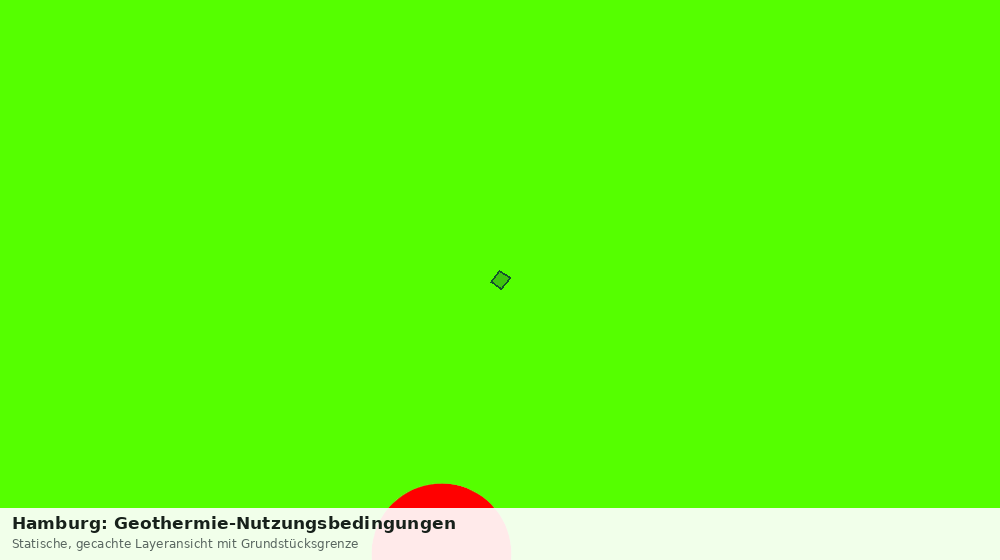 Statische Kartenansicht: Hamburg: Geothermie-Nutzungsbedingungen