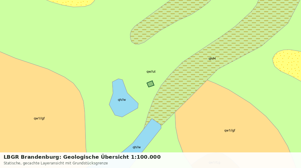 Statische Kartenansicht: LBGR Brandenburg: Geologische Übersicht 1:100.000