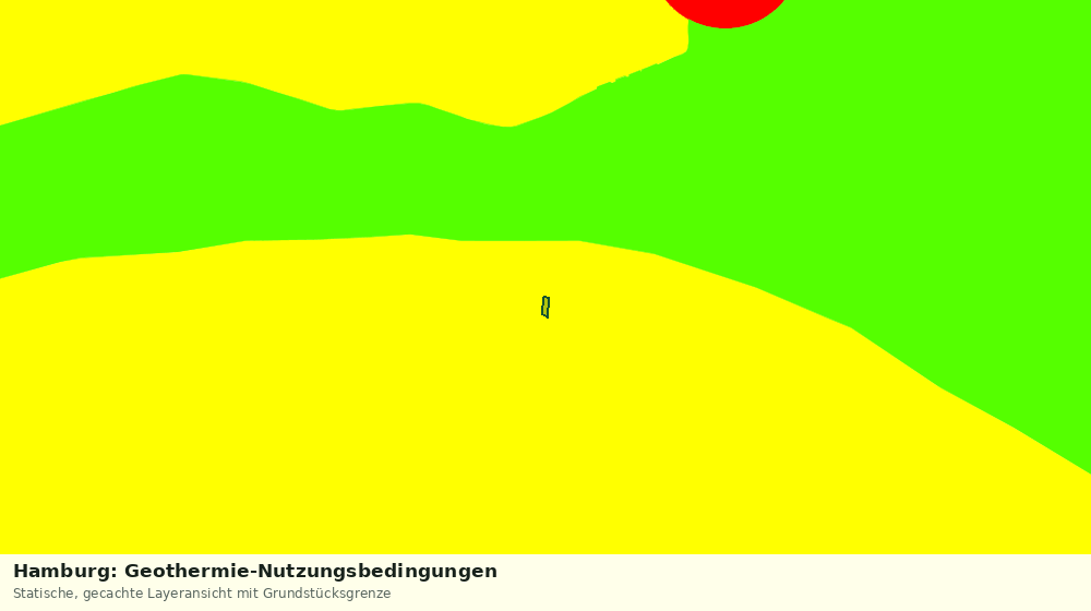 Statische Kartenansicht: Hamburg: Geothermie-Nutzungsbedingungen