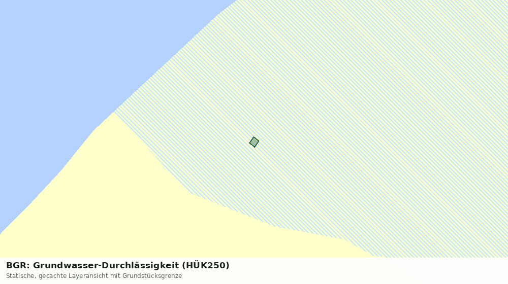 Statische Kartenansicht: BGR: Grundwasser-Durchlässigkeit (HÜK250)