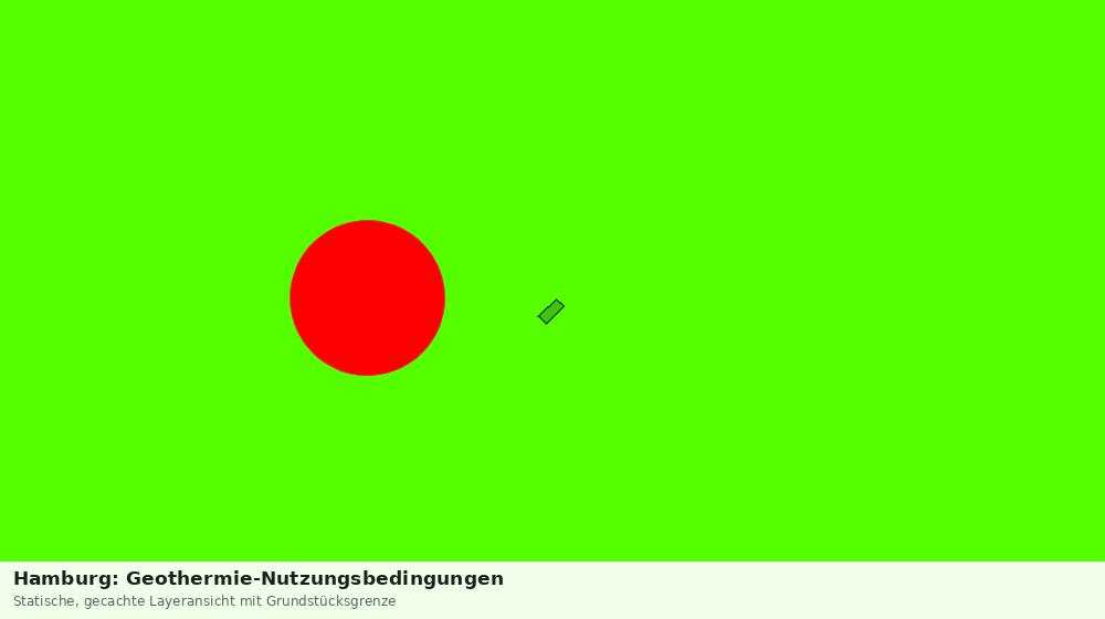 Statische Kartenansicht: Hamburg: Geothermie-Nutzungsbedingungen