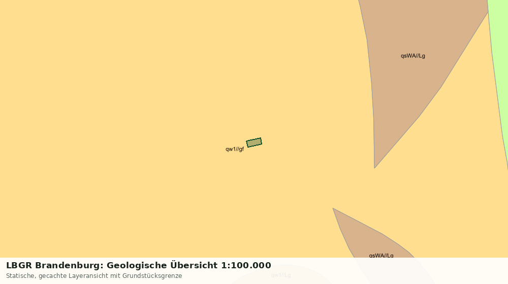Statische Kartenansicht: LBGR Brandenburg: Geologische Übersicht 1:100.000