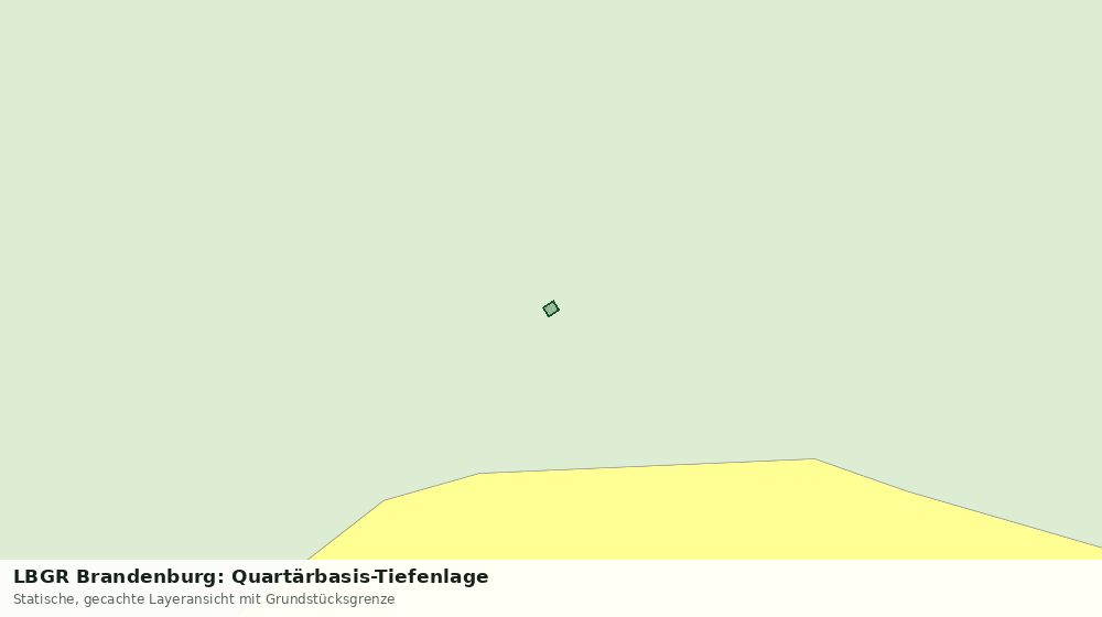Statische Kartenansicht: LBGR Brandenburg: Quartärbasis-Tiefenlage
