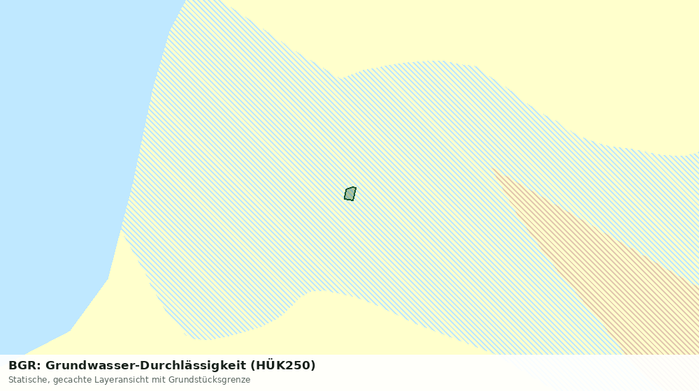 Statische Kartenansicht: BGR: Grundwasser-Durchlässigkeit (HÜK250)