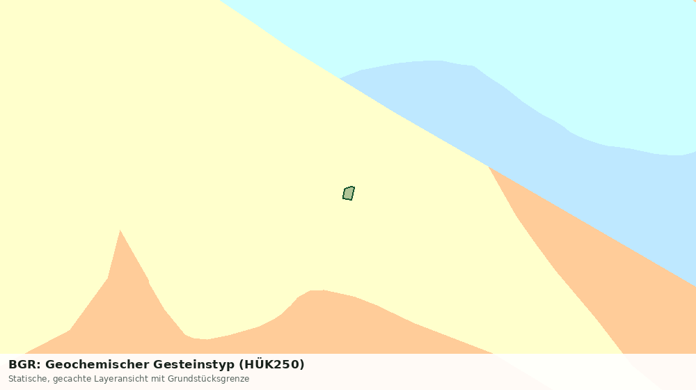 Statische Kartenansicht: BGR: Geochemischer Gesteinstyp (HÜK250)