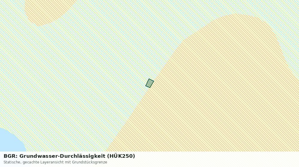 Statische Kartenansicht: BGR: Grundwasser-Durchlässigkeit (HÜK250)