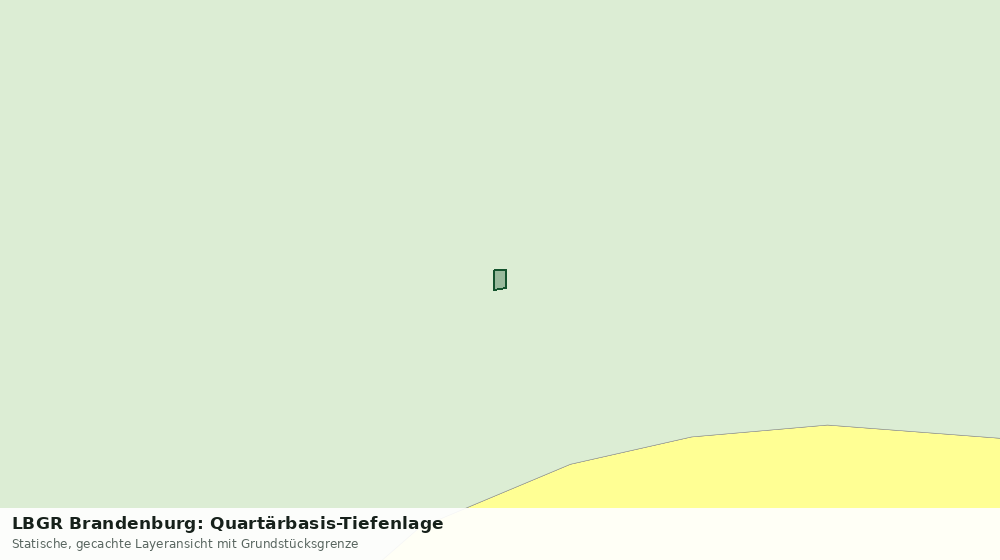 Statische Kartenansicht: LBGR Brandenburg: Quartärbasis-Tiefenlage