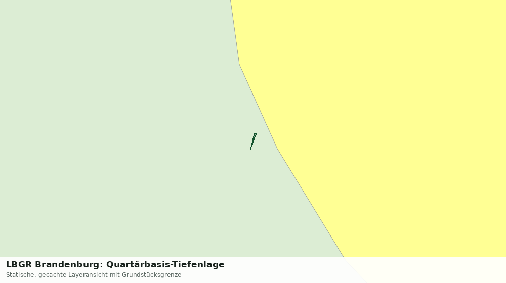 Statische Kartenansicht: LBGR Brandenburg: Quartärbasis-Tiefenlage