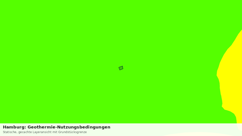 Statische Kartenansicht: Hamburg: Geothermie-Nutzungsbedingungen