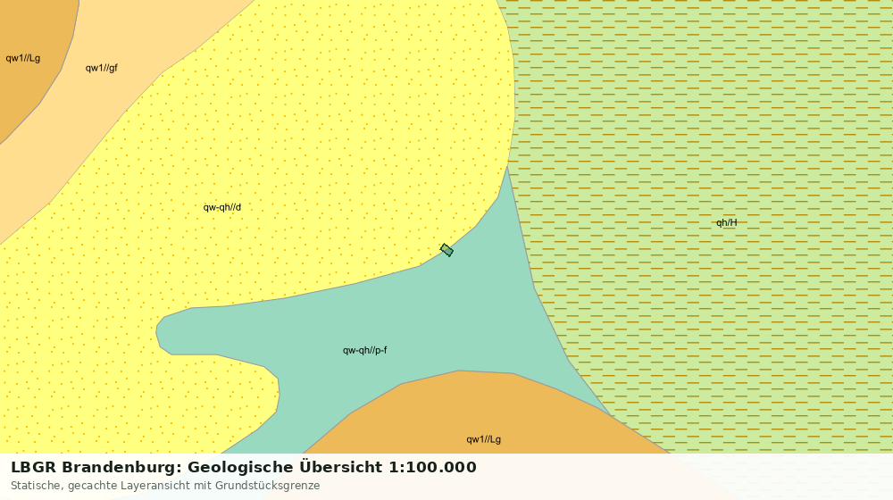 Statische Kartenansicht: LBGR Brandenburg: Geologische Übersicht 1:100.000