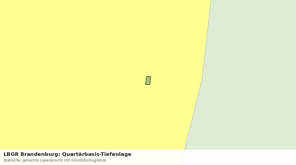 Statische Kartenansicht: LBGR Brandenburg: Quartärbasis-Tiefenlage