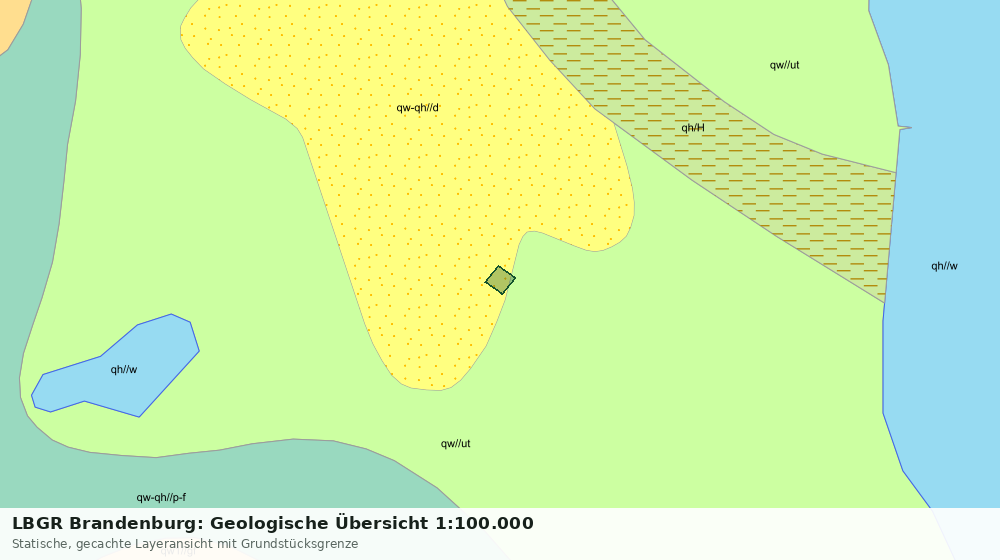 Statische Kartenansicht: LBGR Brandenburg: Geologische Übersicht 1:100.000