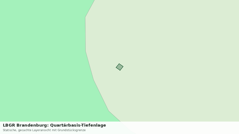 Statische Kartenansicht: LBGR Brandenburg: Quartärbasis-Tiefenlage