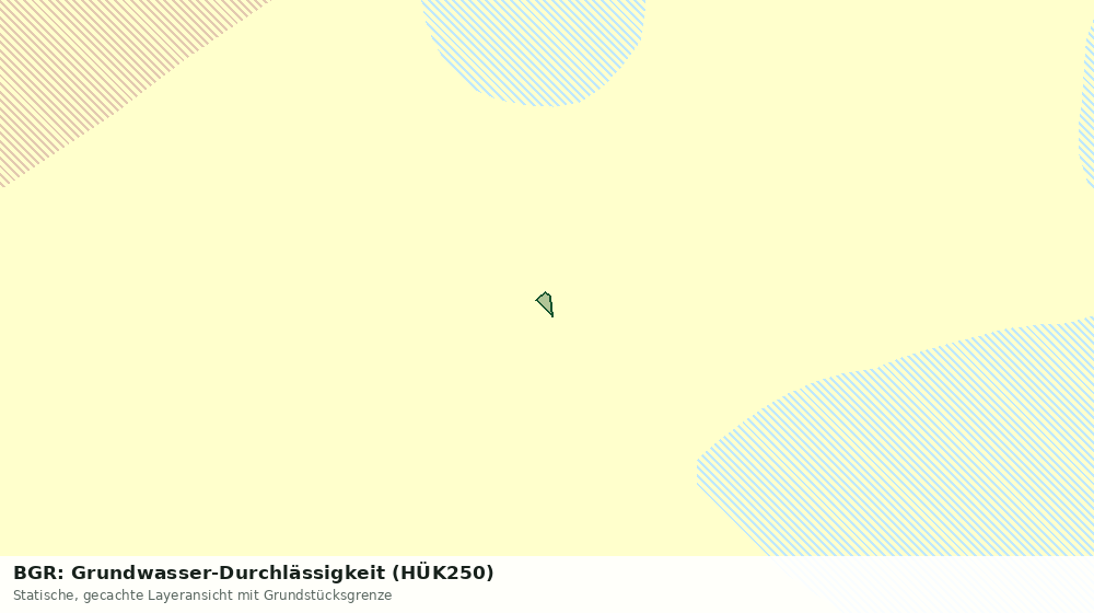 Statische Kartenansicht: BGR: Grundwasser-Durchlässigkeit (HÜK250)