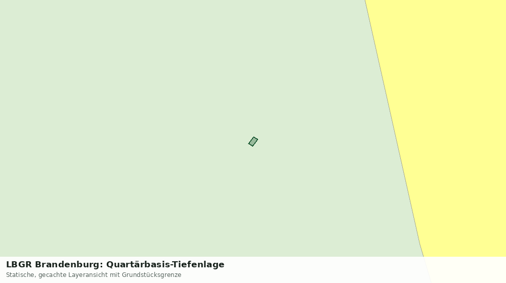 Statische Kartenansicht: LBGR Brandenburg: Quartärbasis-Tiefenlage
