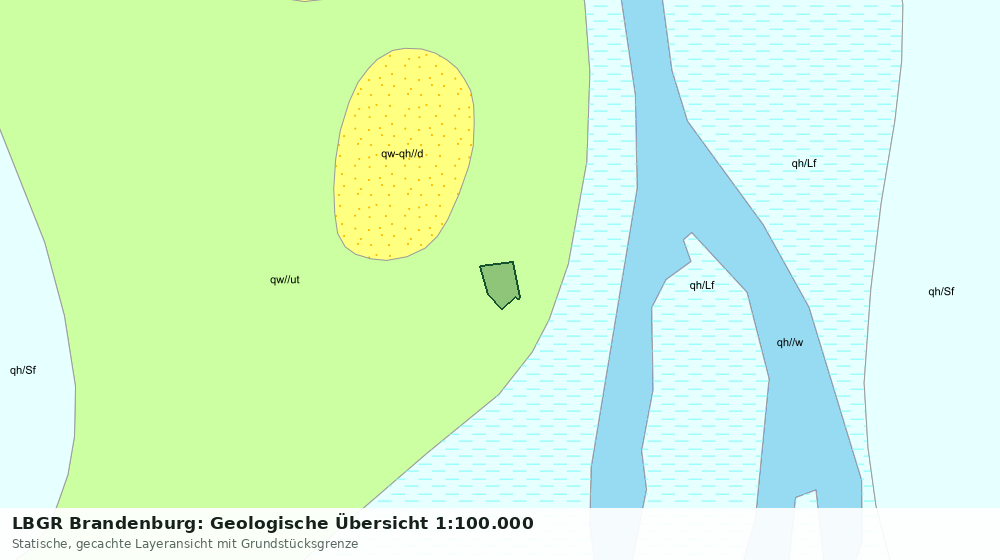 Statische Kartenansicht: LBGR Brandenburg: Geologische Übersicht 1:100.000