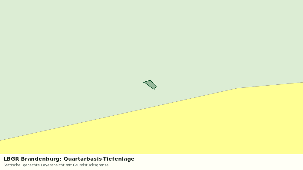 Statische Kartenansicht: LBGR Brandenburg: Quartärbasis-Tiefenlage