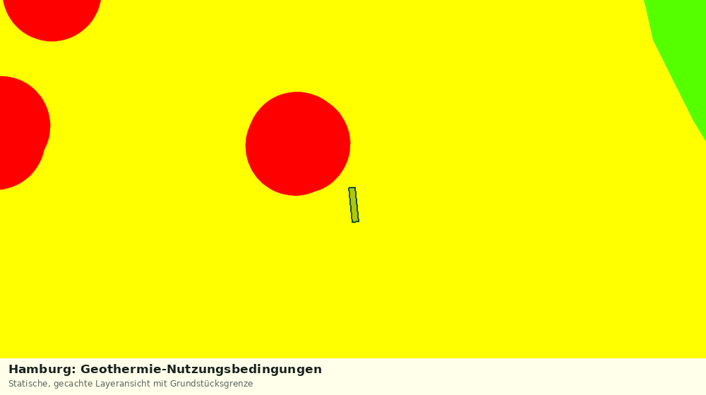 Statische Kartenansicht: Hamburg: Geothermie-Nutzungsbedingungen