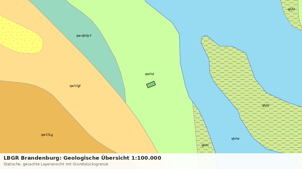 Statische Kartenansicht: LBGR Brandenburg: Geologische Übersicht 1:100.000