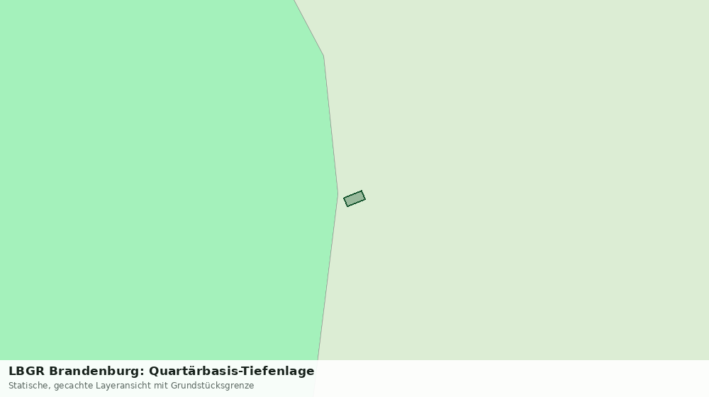Statische Kartenansicht: LBGR Brandenburg: Quartärbasis-Tiefenlage
