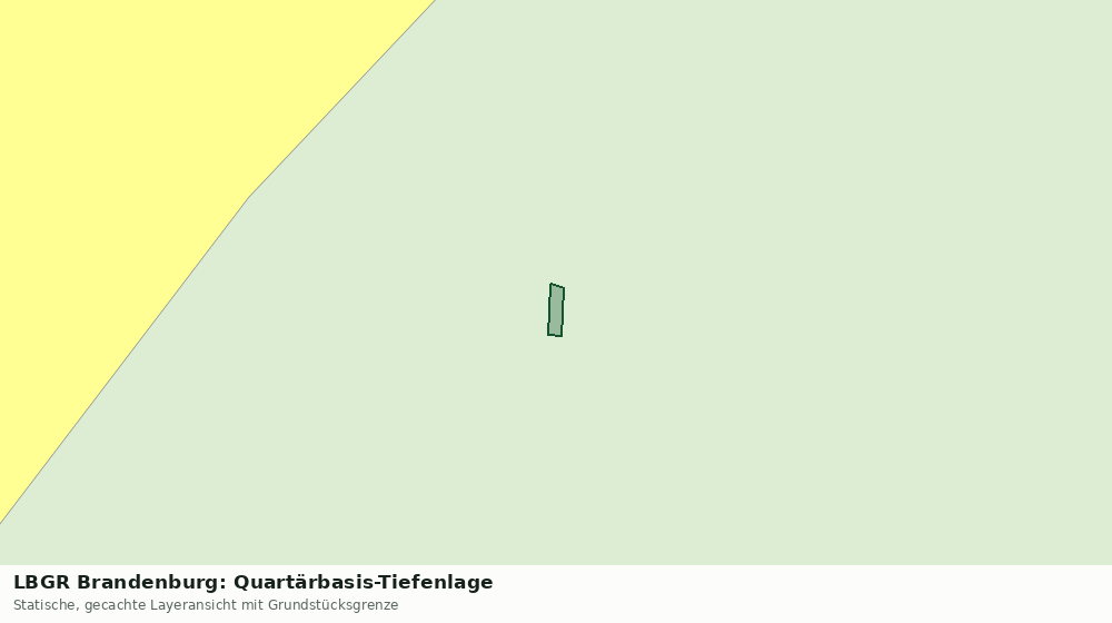 Statische Kartenansicht: LBGR Brandenburg: Quartärbasis-Tiefenlage