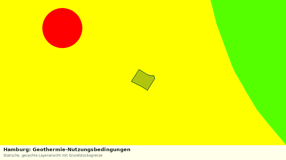 Statische Kartenansicht: Hamburg: Geothermie-Nutzungsbedingungen