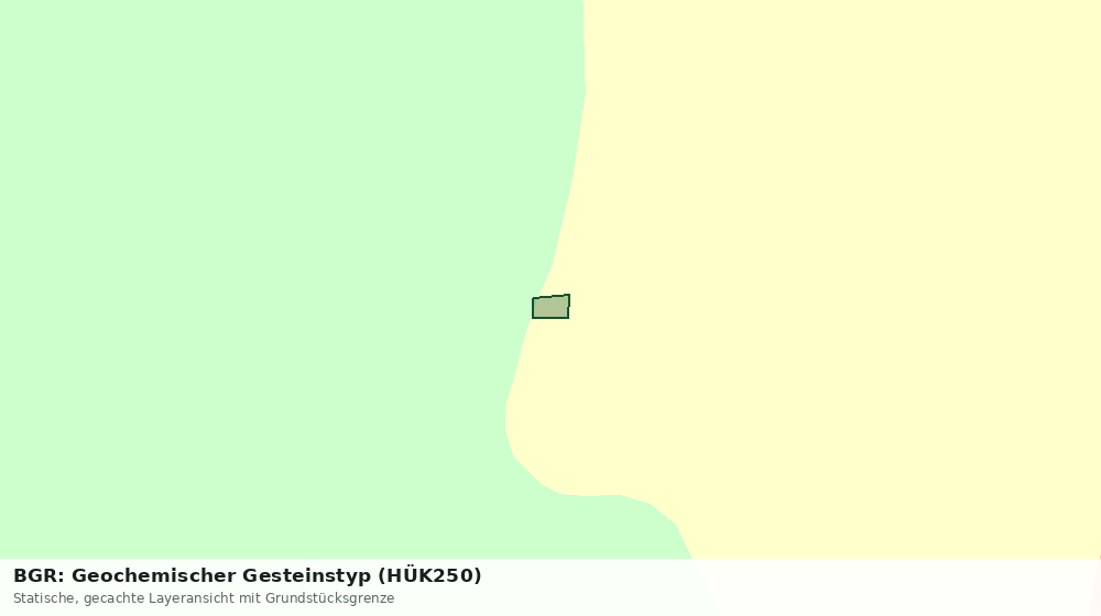 Statische Kartenansicht: BGR: Geochemischer Gesteinstyp (HÜK250)
