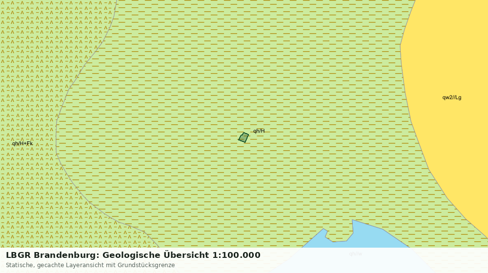 Statische Kartenansicht: LBGR Brandenburg: Geologische Übersicht 1:100.000