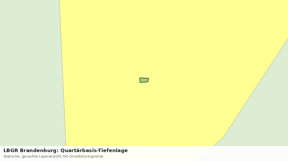 Statische Kartenansicht: LBGR Brandenburg: Quartärbasis-Tiefenlage