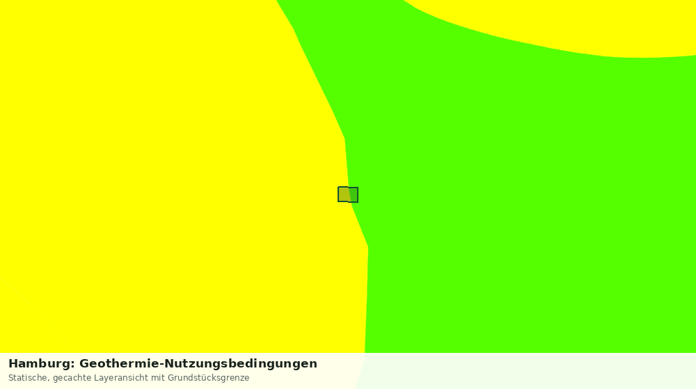Statische Kartenansicht: Hamburg: Geothermie-Nutzungsbedingungen