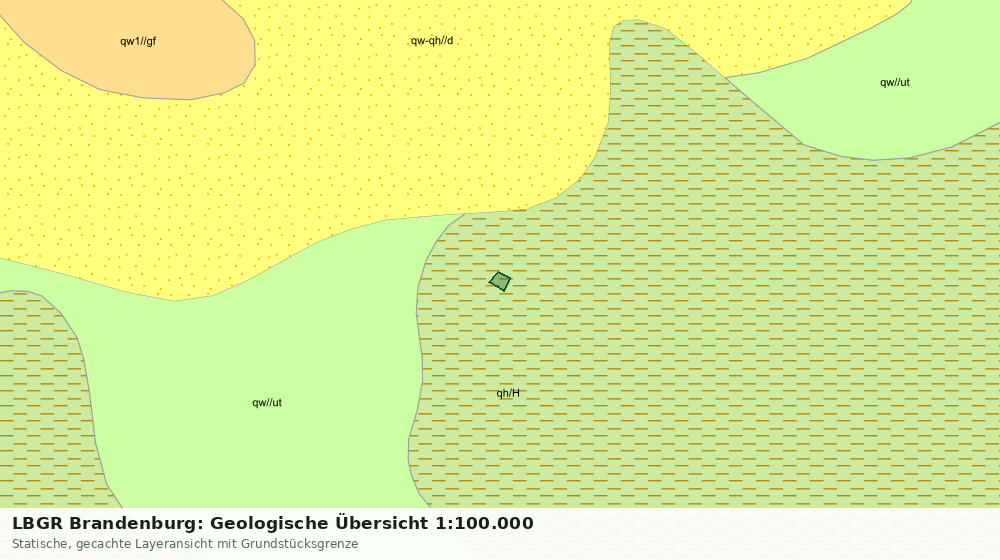 Statische Kartenansicht: LBGR Brandenburg: Geologische Übersicht 1:100.000