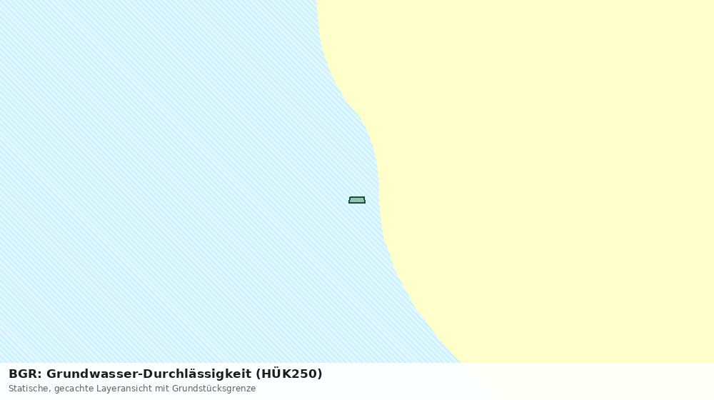 Statische Kartenansicht: BGR: Grundwasser-Durchlässigkeit (HÜK250)