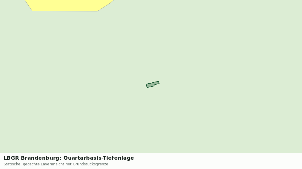 Statische Kartenansicht: LBGR Brandenburg: Quartärbasis-Tiefenlage