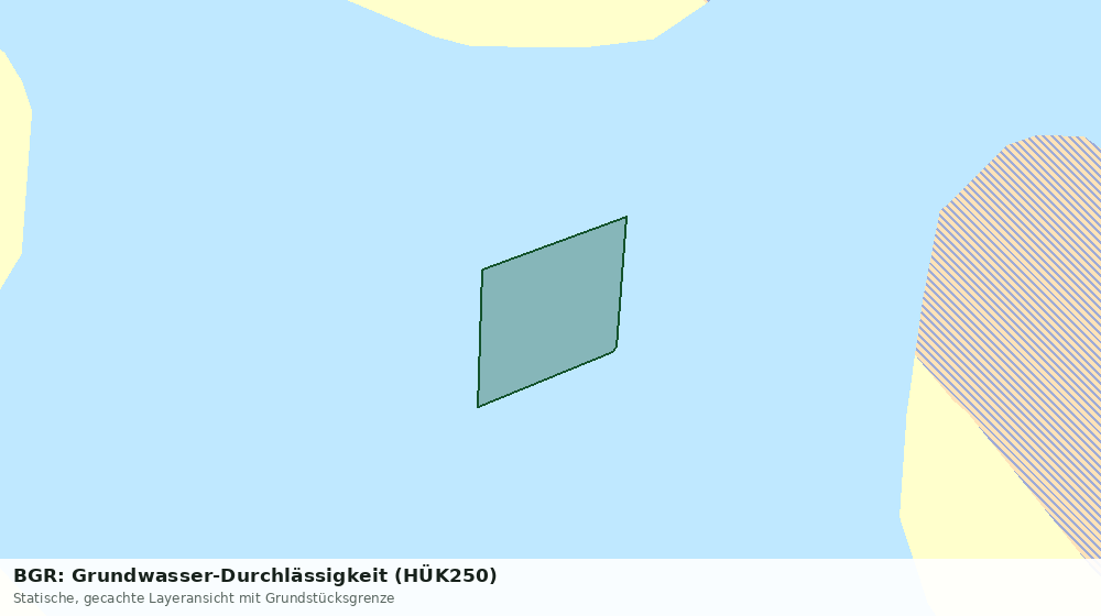 Statische Kartenansicht: BGR: Grundwasser-Durchlässigkeit (HÜK250)