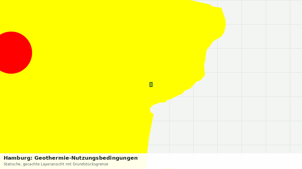 Statische Kartenansicht: Hamburg: Geothermie-Nutzungsbedingungen