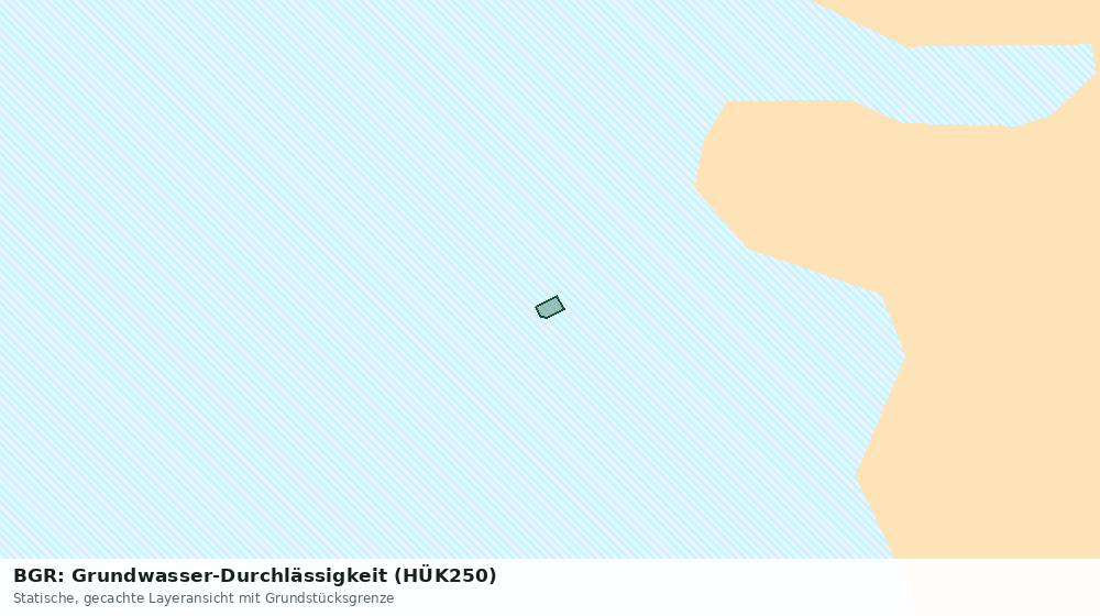 Statische Kartenansicht: BGR: Grundwasser-Durchlässigkeit (HÜK250)