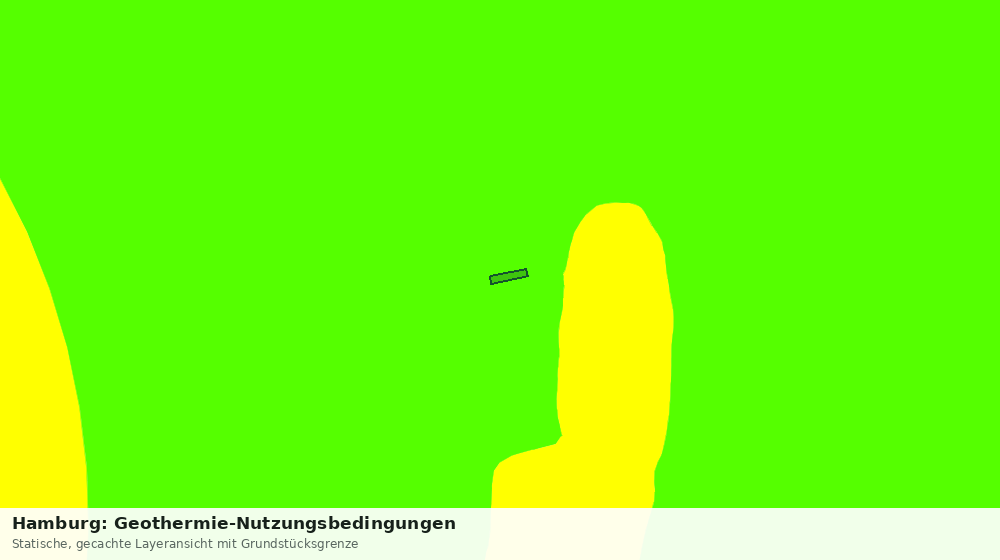 Statische Kartenansicht: Hamburg: Geothermie-Nutzungsbedingungen