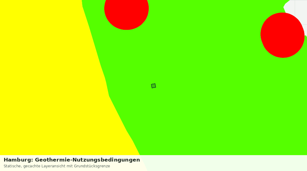 Statische Kartenansicht: Hamburg: Geothermie-Nutzungsbedingungen