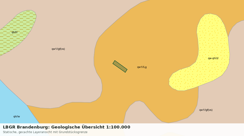 Statische Kartenansicht: LBGR Brandenburg: Geologische Übersicht 1:100.000